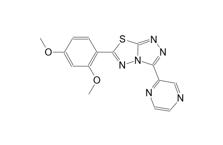 [1,2,4]triazolo[3,4-b][1,3,4]thiadiazole, 6-(2,4-dimethoxyphenyl)-3-pyrazinyl-