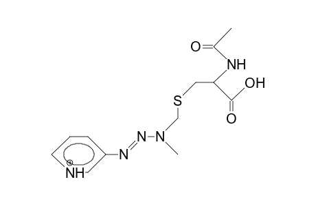 3-(3-<S-(N-Acetyl-cysteinyl)-methyl>-3-methyl-triazeno)-pyridinium cation