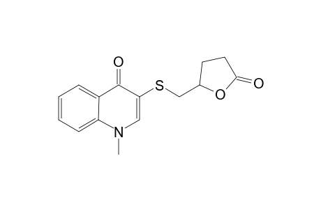 5-(1-Methyl-1,4-dihydro-4-oxo-3-quinolinylthio)merthyltetrahydro-2-furanone