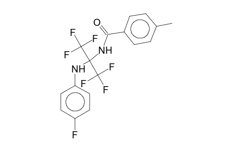 N-[2,2,2-Trifluoro-1-(4-fluoroanilino)-1-(trifluoromethyl)ethyl]-p-toluamide