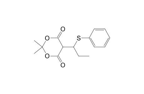 1,3-Dioxane-4,6-dione, 2,2-dimethyl-5-[1-(phenylthio)propyl]-