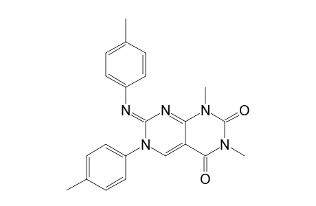 Pyrimido[4,5-d]pyrimidine-2,4(1H,3H)-dione, 6,7-dihydro-1,3-dimethyl-6-(4-methylphenyl)-7-[(4-methylphenyl)imino]-