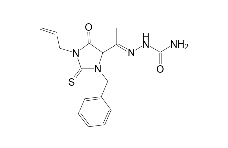 1-(1-Allyl-3-benzyl-5-oxo-2-thioxoimidazolidin-4-yl)ethan-1-one Semicarbazone