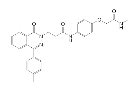 N-{4-[2-(methylamino)-2-oxoethoxy]phenyl}-3-(4-(4-methylphenyl)-1-oxo-2(1H)-phthalazinyl)propanamide