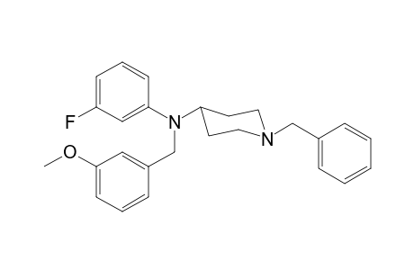 1-Benzyl-N-(3-fluorophenyl)-N-(3-methoxybenzyl)piperidin-4-amine
