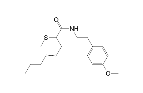 2-Methylthio-4-octenoic acid p-methoxyphenethylamide