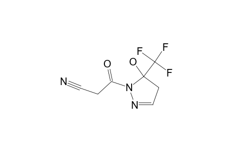 1-(Cyanoacetyl)-5-hydroxy-5-(trifluoromethyl)-4,5-dihydro-1H-pyrazole
