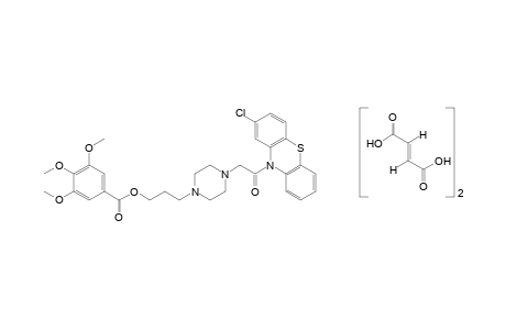 3,4,5-trimethoxybenzoic acid, ester with 2-chloro-10-{[4-(3-hydroxypropyl)-1-piperazinyl]acetyl-phenothiazine, fumarate(1:2)