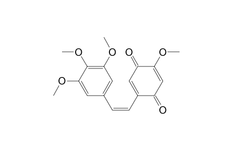 2-Methoxy-5-[(Z)-2-(3',4',5'-trimethoxyphenyl)-vinyl]-[1,4]benzoquinone