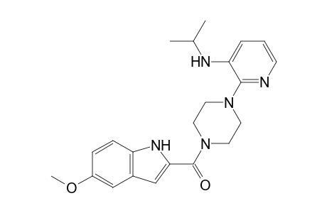 (5-methoxy-1H-indol-2-yl)-[4-[3-(propan-2-ylamino)-2-pyridinyl]-1-piperazinyl]methanone