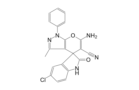 6'-amino-5-chloro-3'-methyl-2-oxo-1'-phenyl-1'H-spiro[indoline-3,4'-pyrano[2,3-c]pyrazole]-5'-carbonitrile