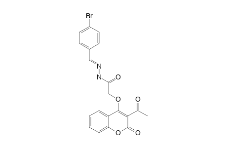 3-ACETYL-(E)-N-(4-BROMOBENZYLIDENE)-COUMARIN-4-OXY-ACETIC-HYDRAZONE