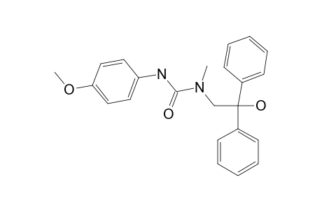 N'-(4-METHOXYPHENYL)-N-[(2,2-DIPHENYL-2-HYDROXY)-ETHYL]-N-METHYLUREA