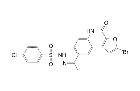 5-bromo-N-(4-{(1Z)-N-[(4-chlorophenyl)sulfonyl]ethanehydrazonoyl}phenyl)-2-furamide