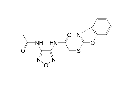 Acetamide, N-(4-acetylaminofurazan-3-yl)-2-(benzooxazol-2-ylsulfanyl)-
