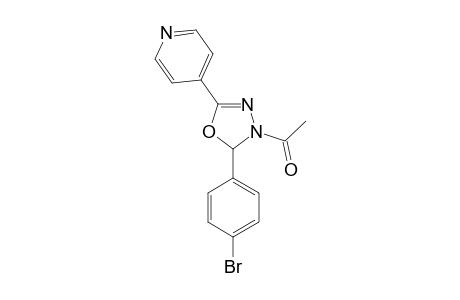 (+/-)-2-(4-BROMOPHENYL)-3-ACETYL-5-(PYRIDIN-4-YL)-2,3-DIHYDRO-1,3,4-OXADIAZOLE