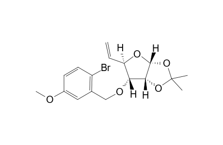 5,6-Dideoxy-1,2-O-isopropylidene-3-O-(2-Bromo-5-methoxybenzyl)-.alpha.,D-xylo-hex-5-enofuranoside