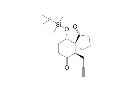 10-(tert-butyldimethylsilyloxy)-6-(prop-2-ynyl)spiro[4.5]decane-1,7-dione