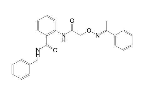 N-benzyl-2-{[({[(E)-1-phenylethylidene]amino}oxy)acetyl]amino}benzamide