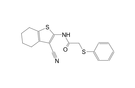 N-(3-cyano-4,5,6,7-tetrahydro-1-benzothien-2-yl)-2-(phenylsulfanyl)acetamide