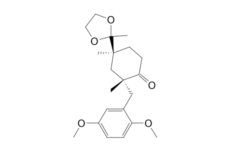 (2R,4S)-(+)-2-[(2,5-Dimethoxyphenyl)methyl]-2,4-dimethyl-4-(2-methyl-1,3-dioxolan-2-yl)cyclohexanone