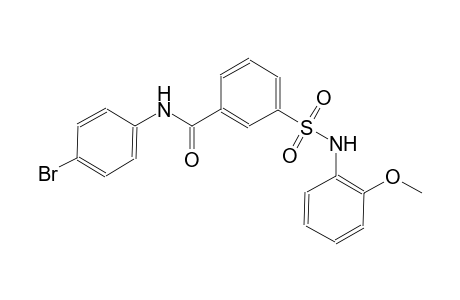 N-(4-bromophenyl)-3-[(2-methoxyanilino)sulfonyl]benzamide