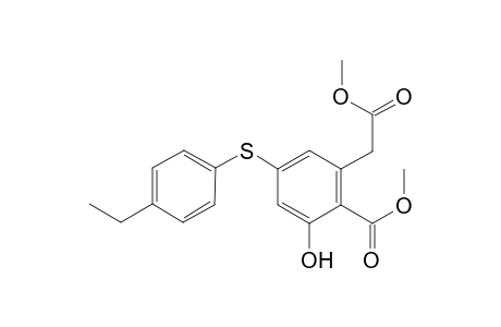 Methyl 4-[(4-Ethylphenyl)sulfanyl]-2-hydroxy-6-(2-methoxy-2-oxoethyl)benzoate