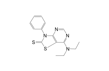 thiazolo[4,5-d]pyrimidine-2(3H)-thione, 7-(diethylamino)-3-phenyl-