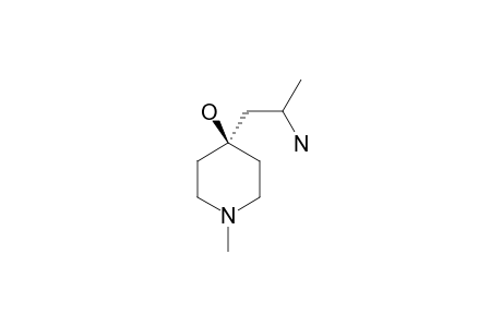 1-METHYL-4-HYDROXY-4-(2'-METHYL-2'-AMINOETHYL)-PIPERIDINE