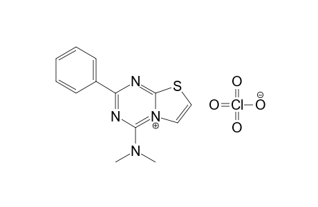 4-Dimethylamino-2-phenylthiazolo[3,2-a]-[1,3,5]-triazinium perchlorate