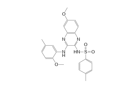 benzenesulfonamide, N-[6-methoxy-3-[(2-methoxy-5-methylphenyl)amino]-2-quinoxalinyl]-4-methyl-