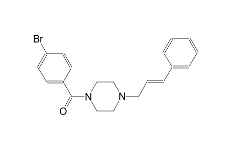 1-(4-bromobenzoyl)-4-[(2E)-3-phenyl-2-propenyl]piperazine