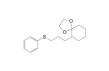 6-(3-(Phenylthio)propyl)-1,4-dioxaspiro[4.5]decane