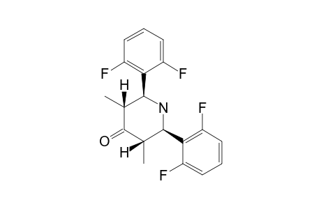 T-3,T-5-DIMETHYL-R-2,C-6-BIS-(2,6-DIFLUOROPHENYL)-PIPERIDIN-4-ONE