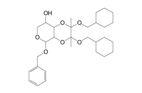 2-Benzyloxy-8,9-bis(cyclohexylmethoxy)-8,9-dimethyl-3,7,10-trioxabicyclo[4.4.0]decane-5-ol