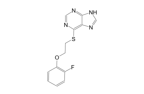 9H-purine, 6-[[2-(2-fluorophenoxy)ethyl]thio]-
