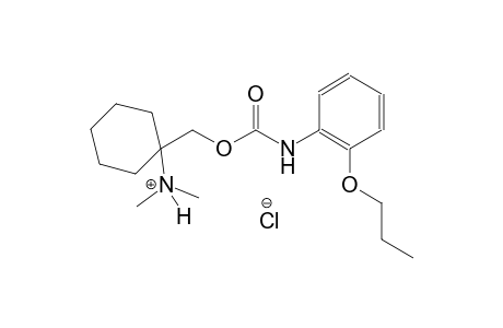 N,N-dimethyl-1-({[(2-propoxyanilino)carbonyl]oxy}methyl)cyclohexanaminium chloride
