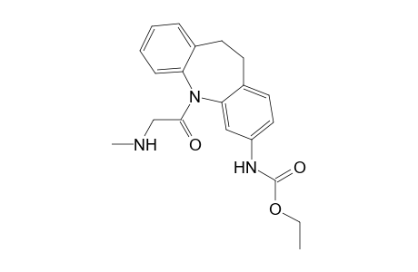Ethyl 5-[(methylamino)acetyl]-10,11-dihydro-5H-dibenzo[b,f]azepin-3-ylcarbamate