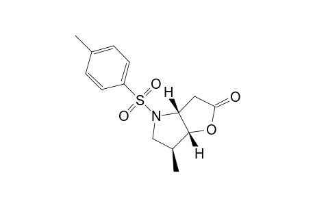 cis,cis-N-(tolylsulfonyl)-3-hydroxy-4-methylpyrrolidine-2-acetic acid lactone