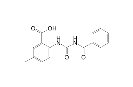 2-(benzoylcarbamoylamino)-5-methyl-benzoic acid