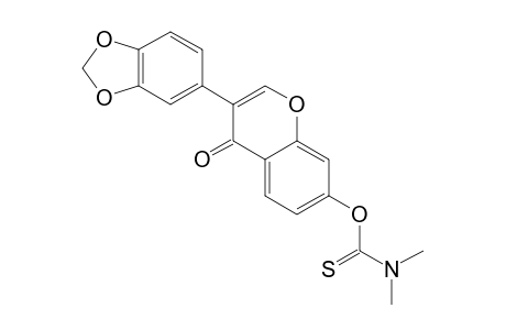 3-[3',4'-(Methylenedioxy)phenyl]-4H-benzopyran-4-one - 7-O-thiocarbamate