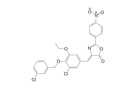 (4Z)-4-{3-chloro-4-[(3-chlorobenzyl)oxy]-5-ethoxybenzylidene}-2-(4-nitrophenyl)-1,3-oxazol-5(4H)-one
