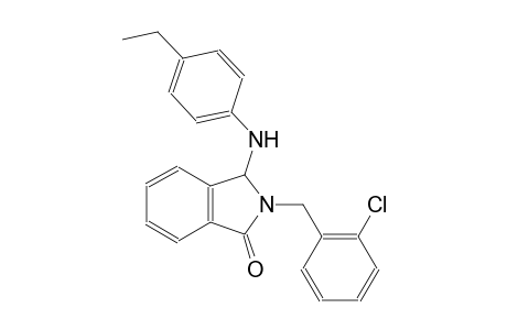 1H-isoindol-1-one, 2-[(2-chlorophenyl)methyl]-3-[(4-ethylphenyl)amino]-2,3-dihydro-