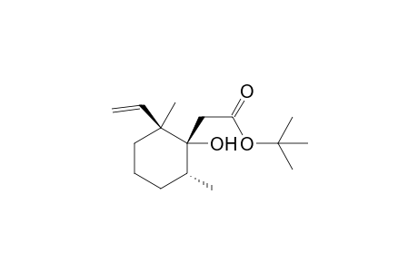 tert-Butyl 1-((1R*,2S*,6R*)-1-hydroxy-2,6-dimethyl-2-ethenylcyclohexyl) acetate