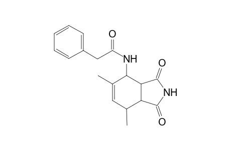 4-N-Phenylacetylamino-5,7-dimethyl-cis-3a,4,7,7a-tetrahydro-isoindol-1,3-dione