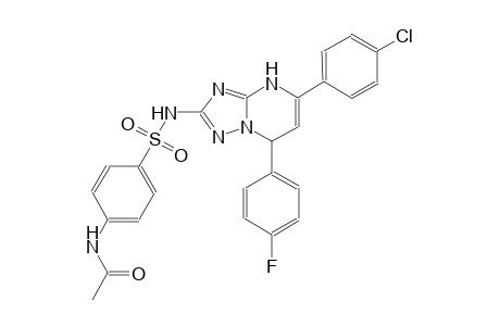 N-[4-({[5-(4-chlorophenyl)-7-(4-fluorophenyl)-4,7-dihydro[1,2,4]triazolo[1,5-a]pyrimidin-2-yl]amino}sulfonyl)phenyl]acetamide