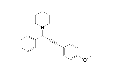 1-[3-(4-Methoxyphenyl)-1-phenylprop-2-yn-1-yl]piperidine