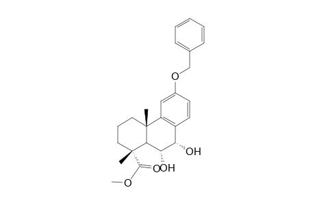 Methyl 12-benzyloxy-6.alpha.,7.alpha.-dihydroxypodocarpa-8,11,13-trien-19-oate