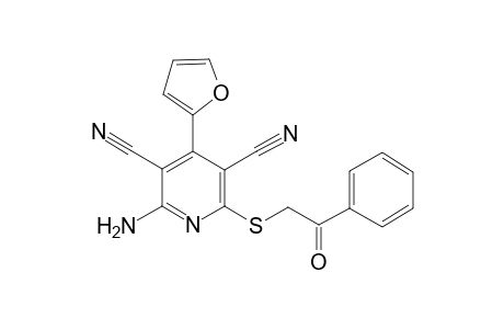 2-Amino-4-(2-furyl)-6-[(2-oxo-2-phenylethyl)sulfanyl]-3,5-pyridinedicarbonitrile