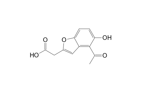 2-Benzofuranacetic acid, 4-acetyl-5-hydroxy-